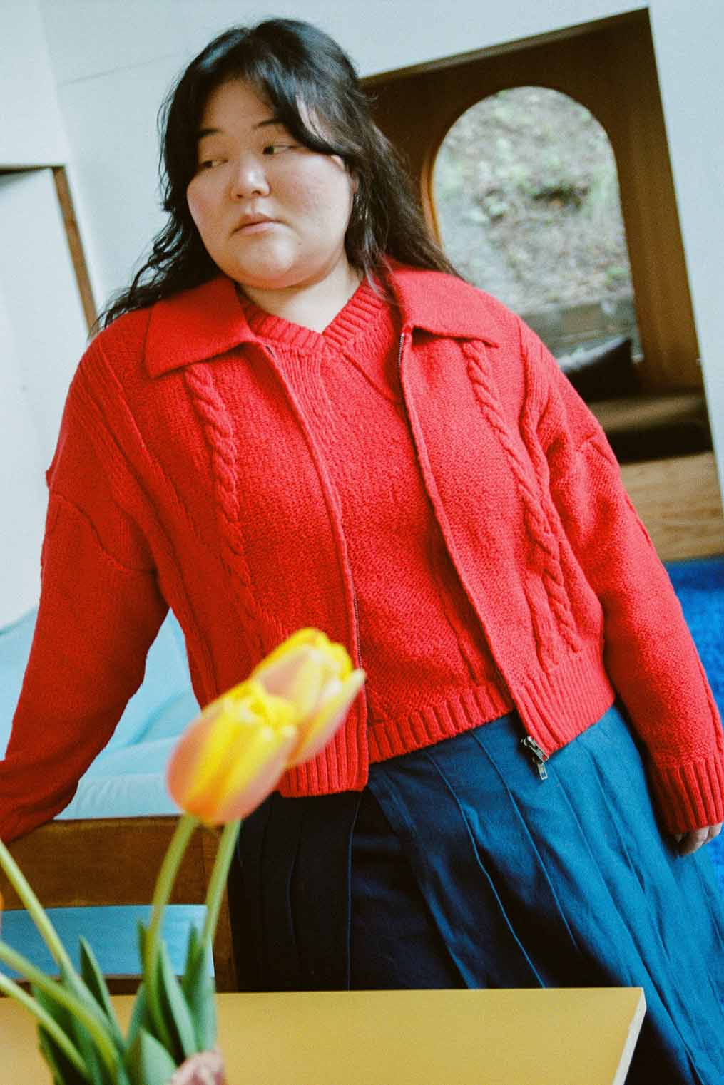 Braided Knit Cardigan