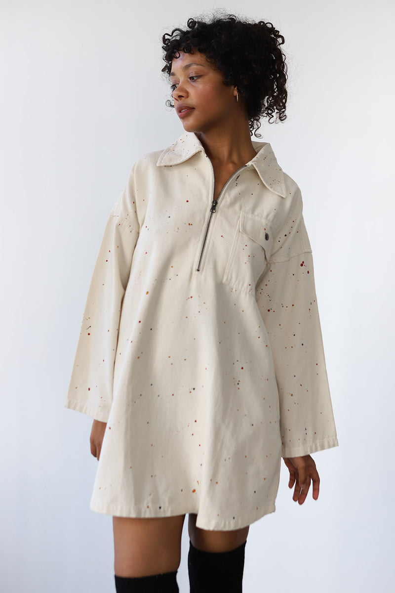 Noble Smock Dress in Splatter Print Splatter Print / S