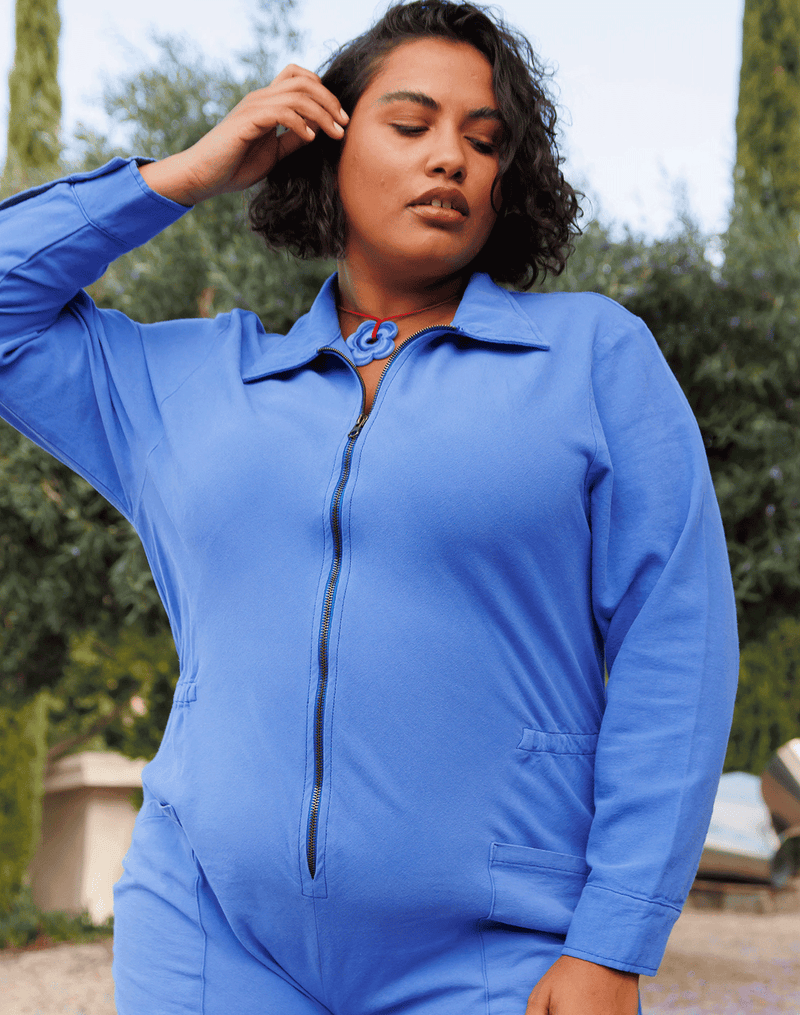 Noble Adult Long-Sleeve Utility Suit in French Blue