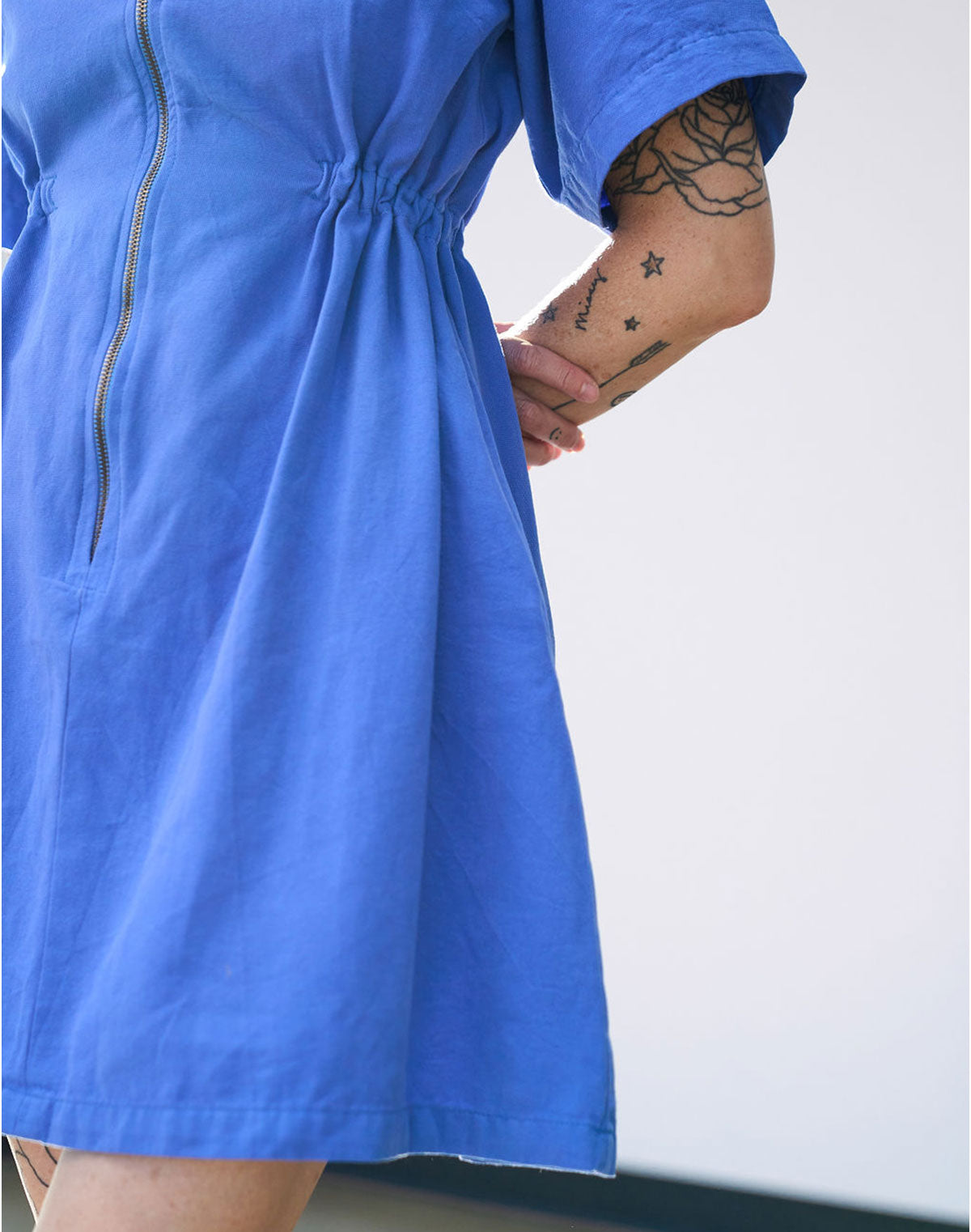 Noble Adult Utility Dress in French Blue