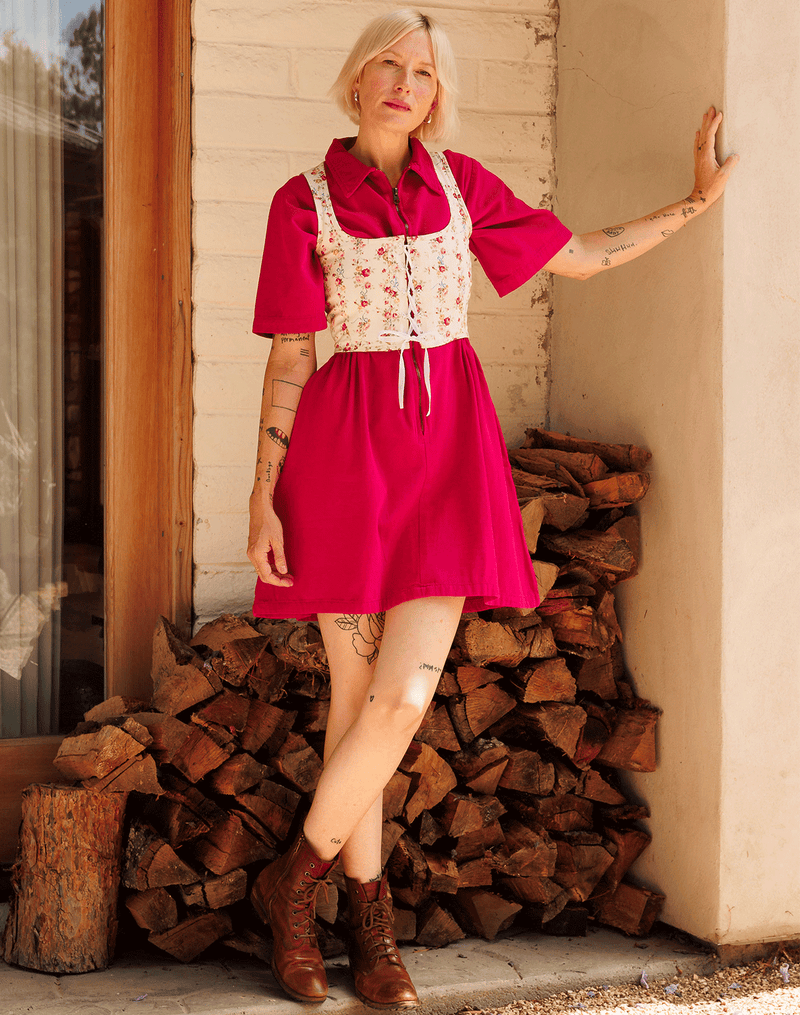 Noble Adult Utility Dress in Petunia