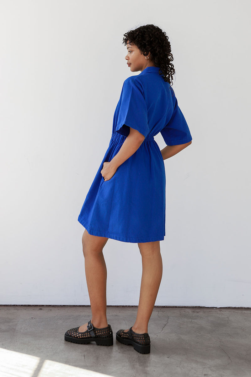 Noble Utility Dress in French Blue
