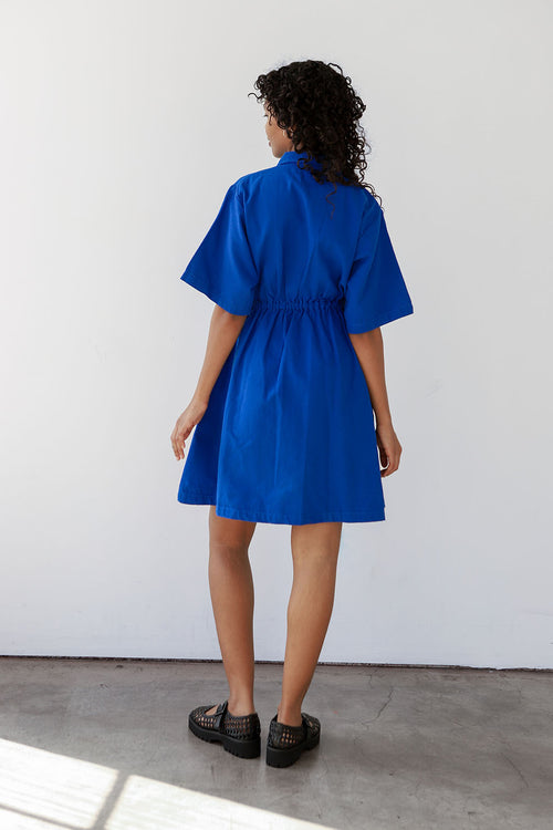 Noble Utility Dress in French Blue