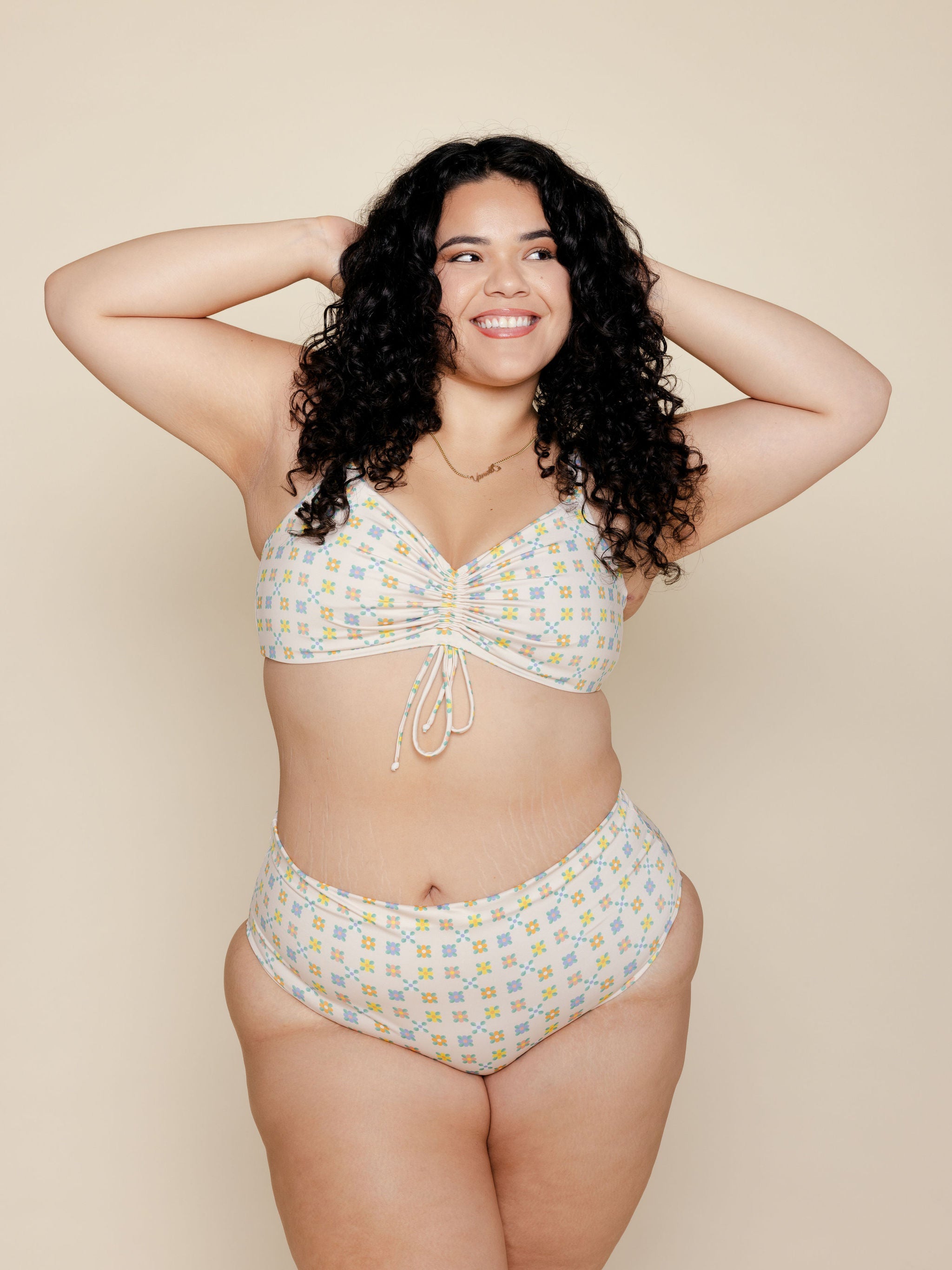 High Waisted Full Coverage Bottoms in Prairie