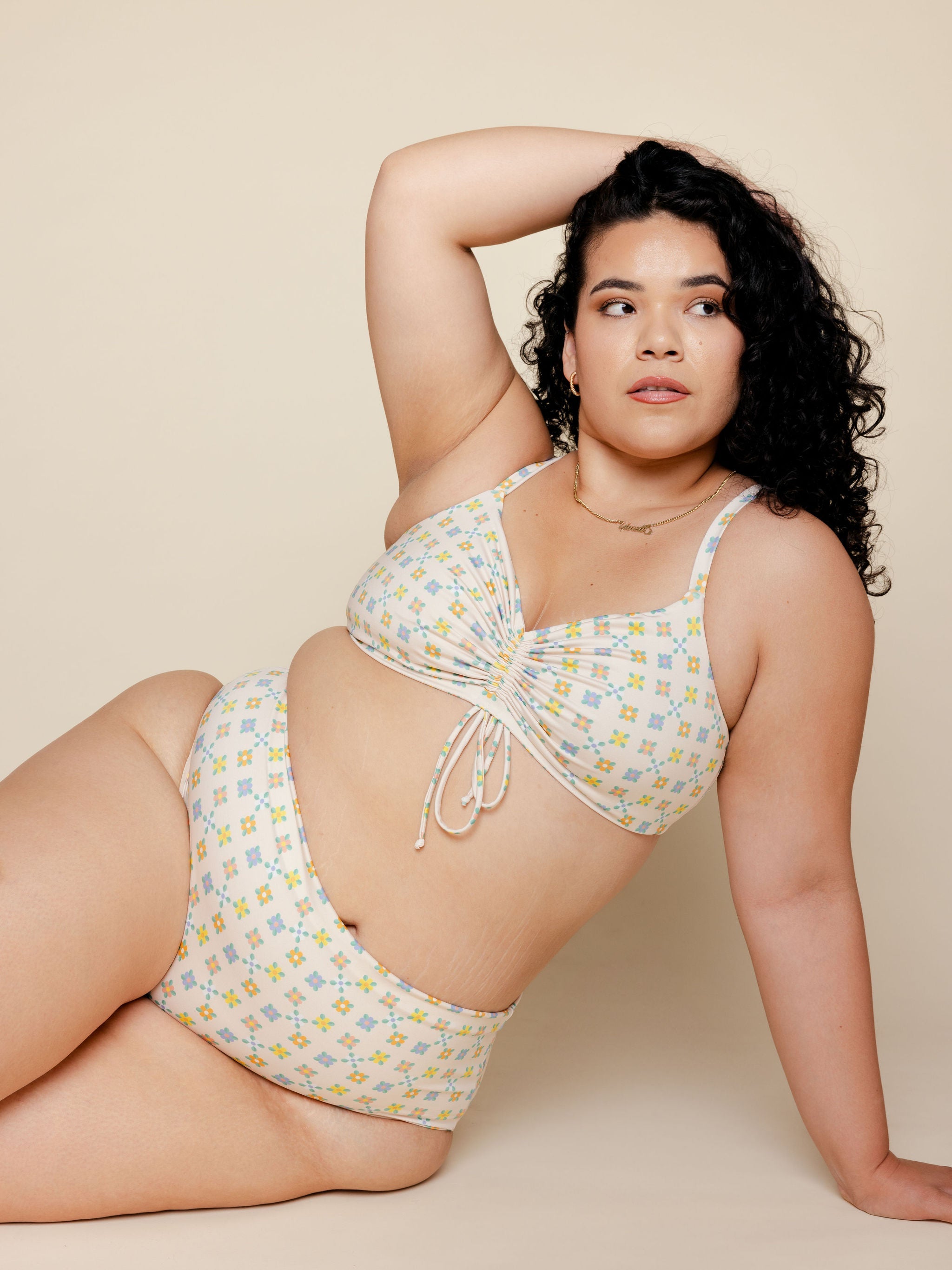 High Waisted Full Coverage Bottoms in Prairie