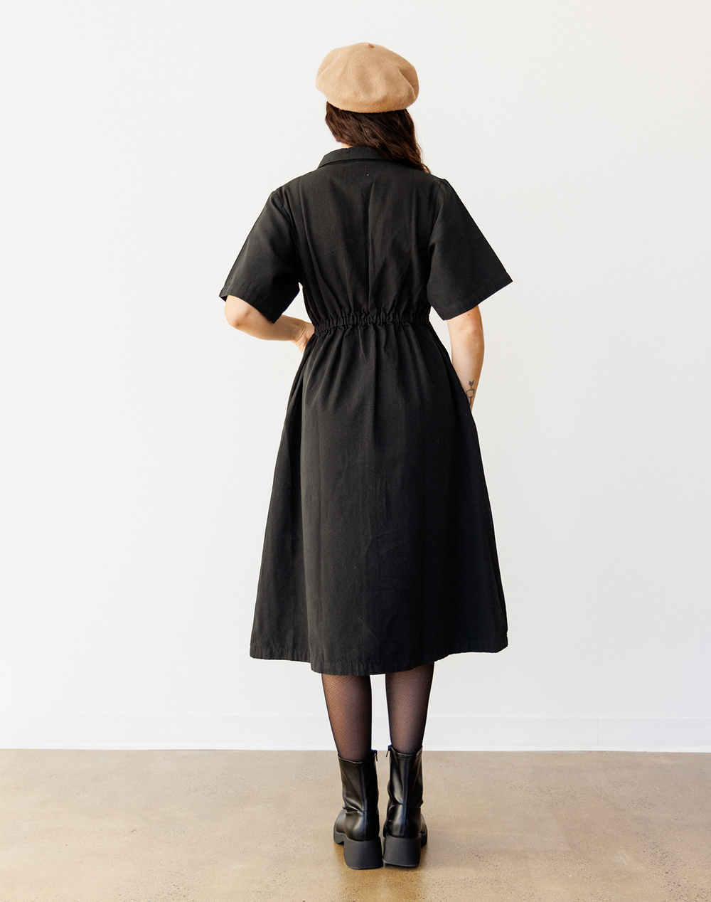 Noble Long Utility Dress in Ash