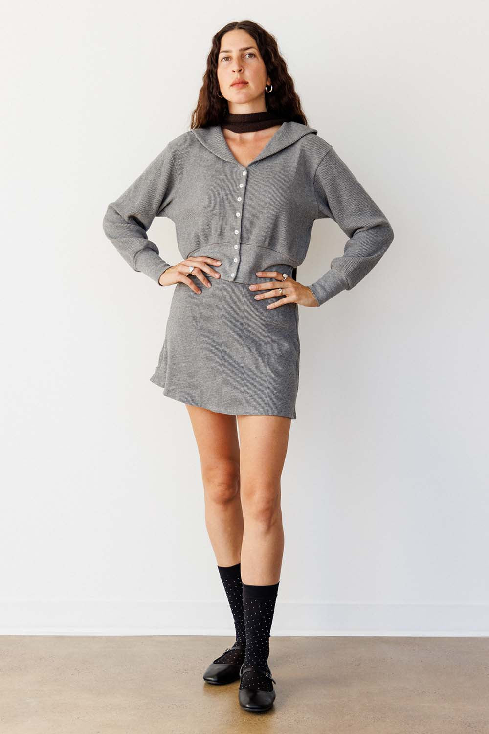 Waffle Sailor Cardigan