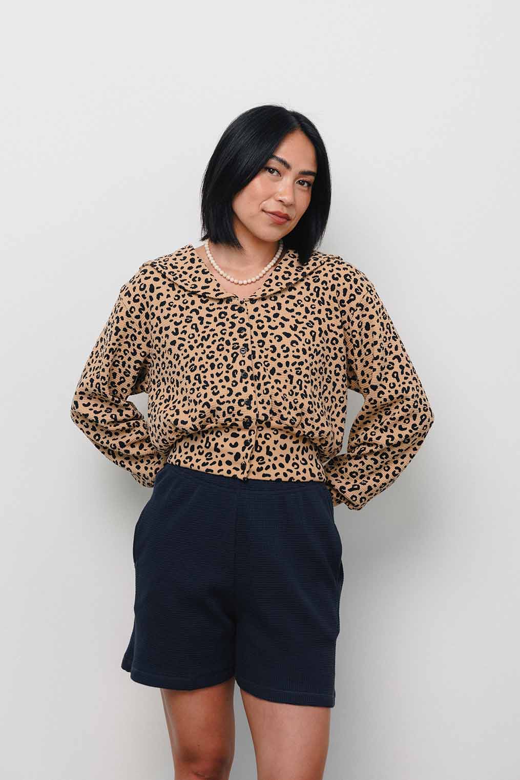 Waffle Sailor Cardigan