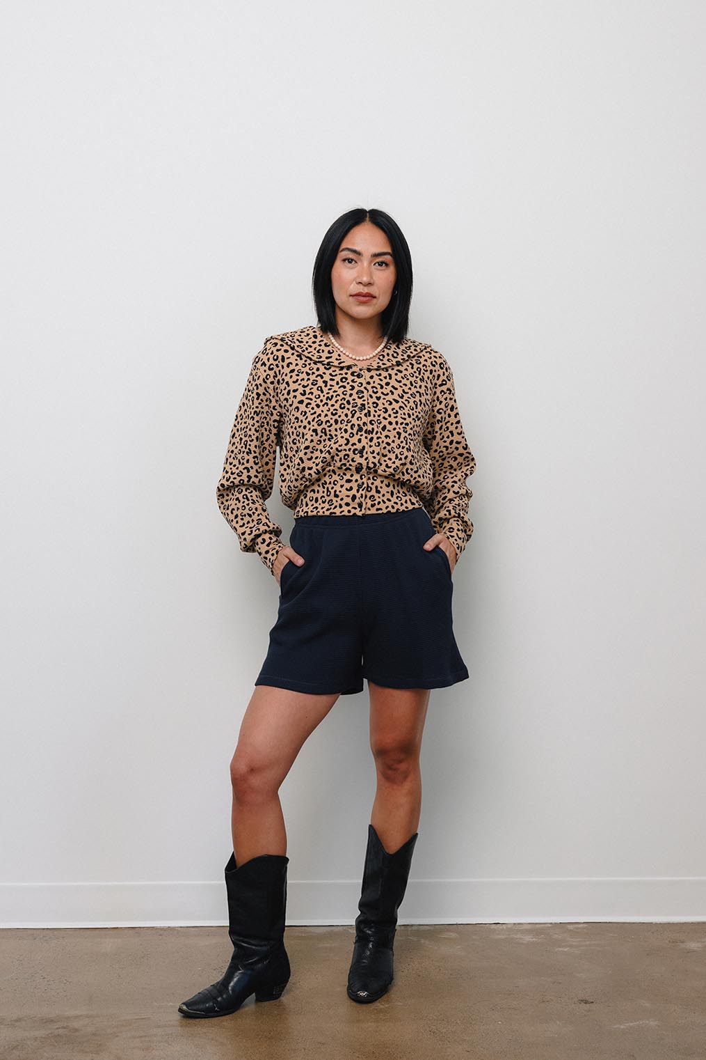 Waffle Sailor Cardigan