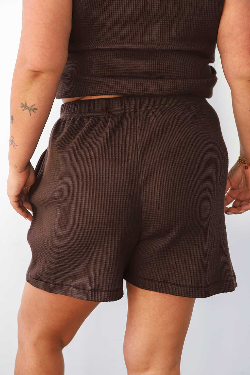 Noble Waffle Short in Chocolate