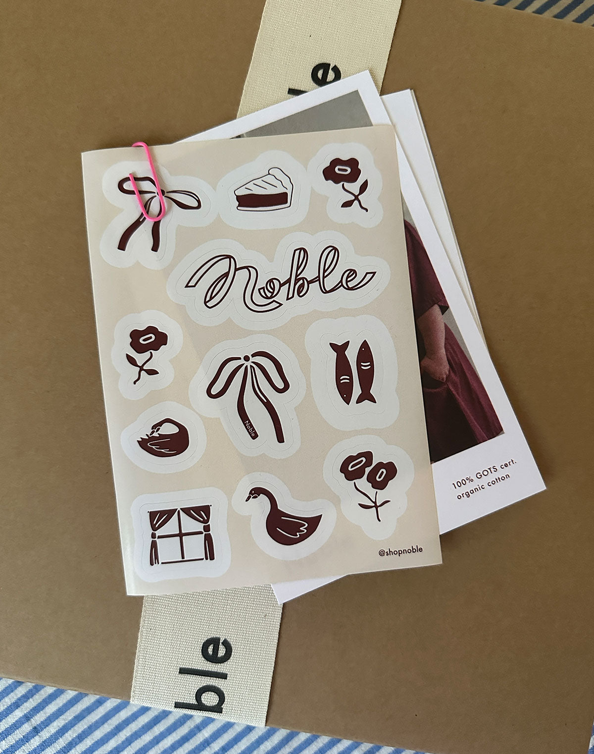 Noble Holiday Stickers