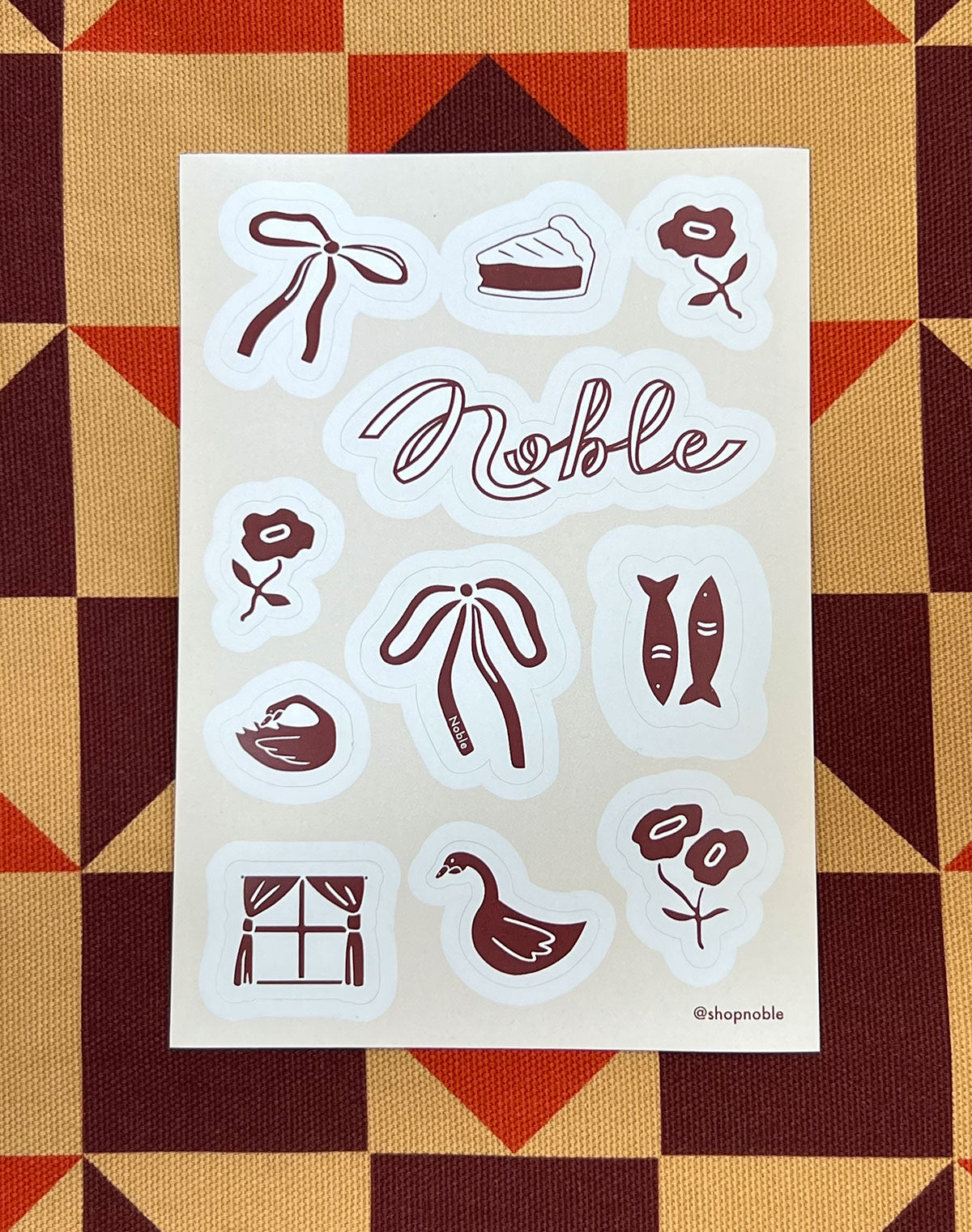 Noble Holiday Stickers in Blanche's Kitchen Tile