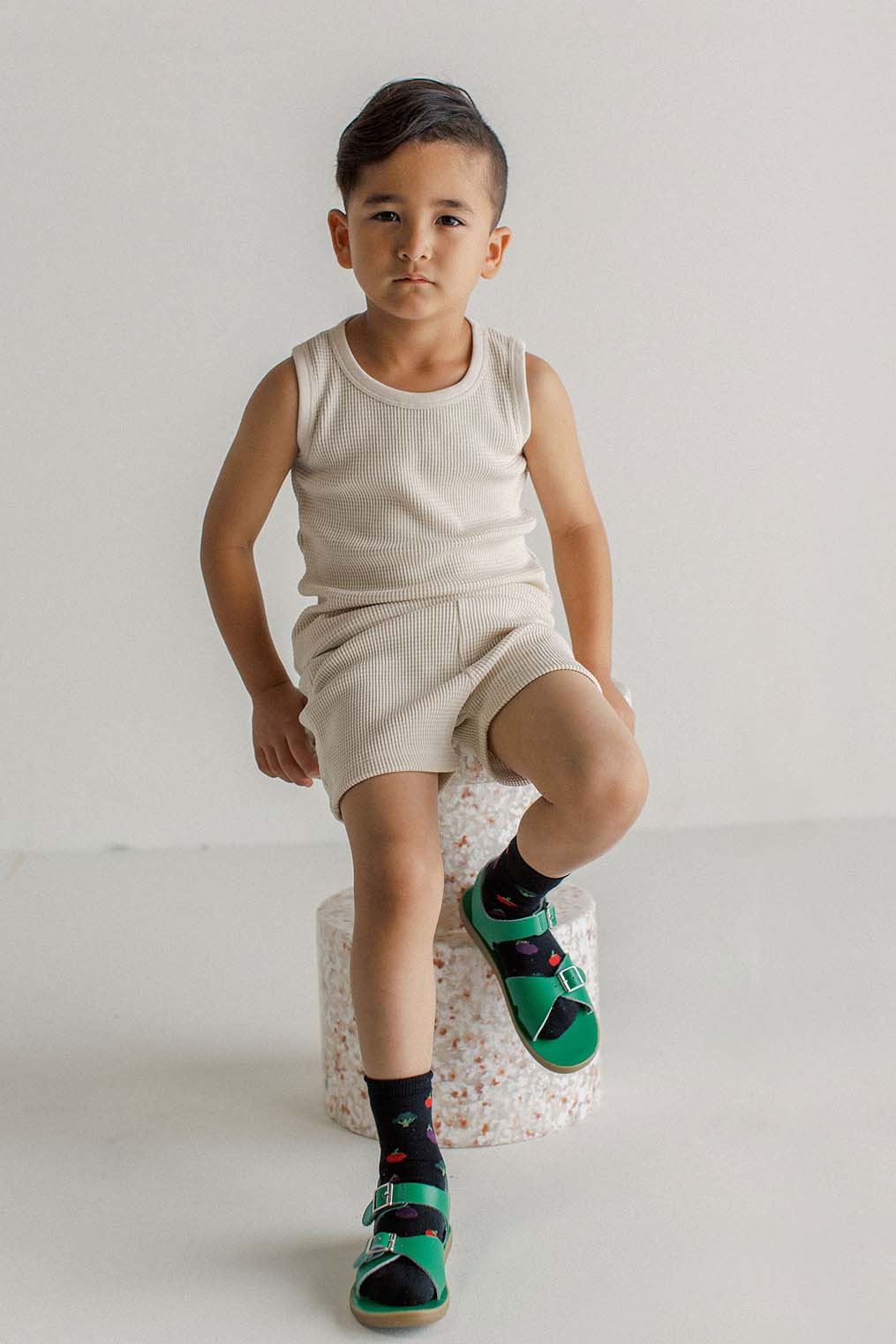 Kids Waffle Tank Set