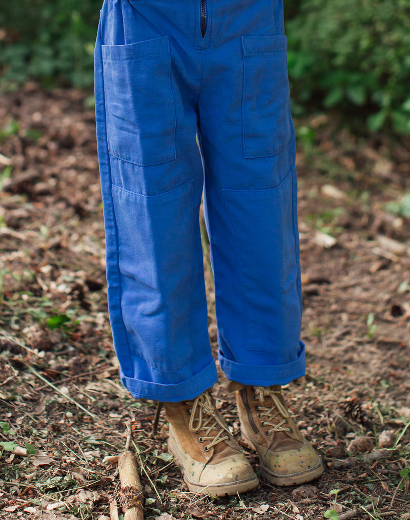 Noble Organic Overalls in French Blue