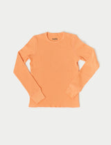 Noble Adult Organic Waffle Top in Creamsicle
