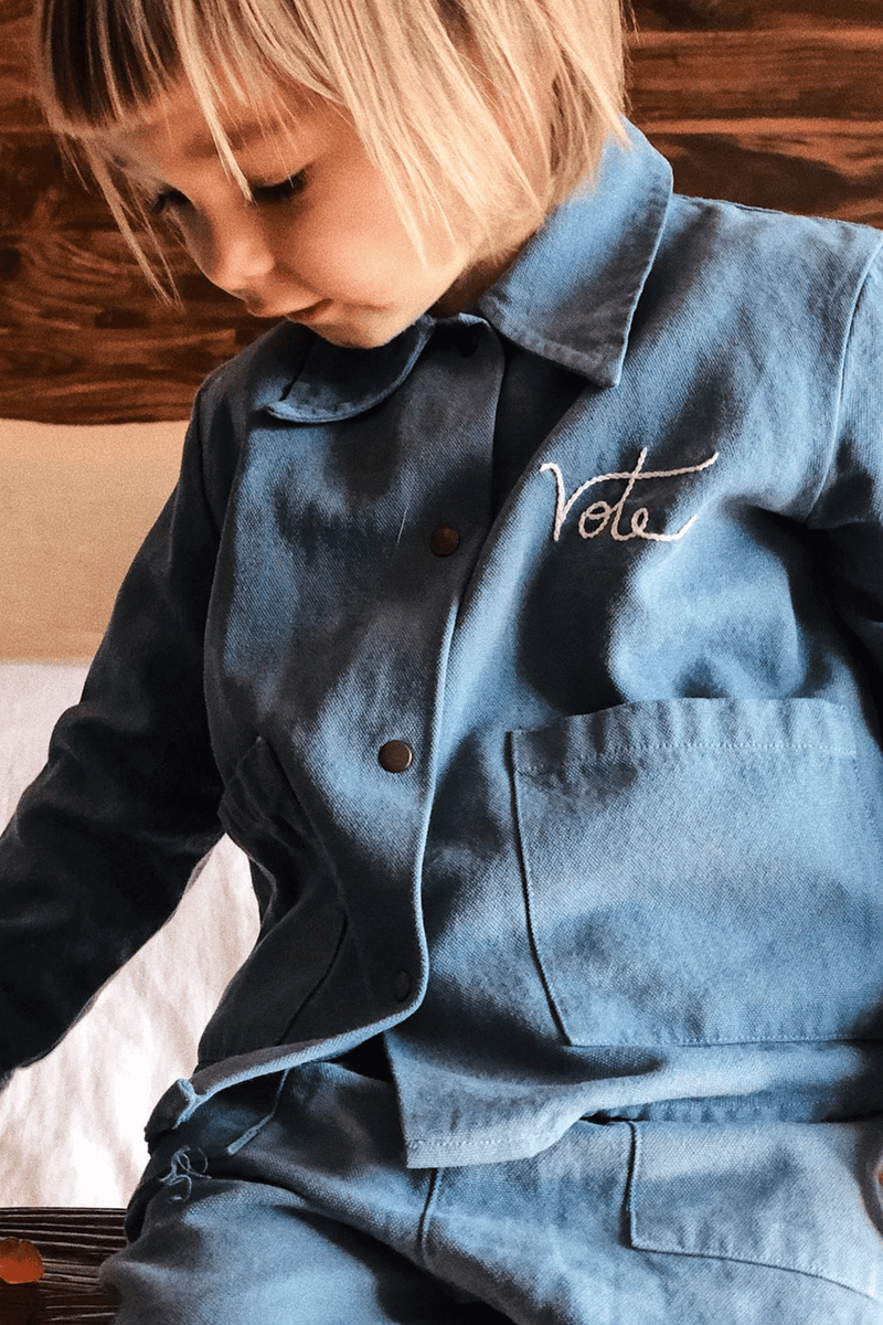 Front Chore Jacket Embroidery