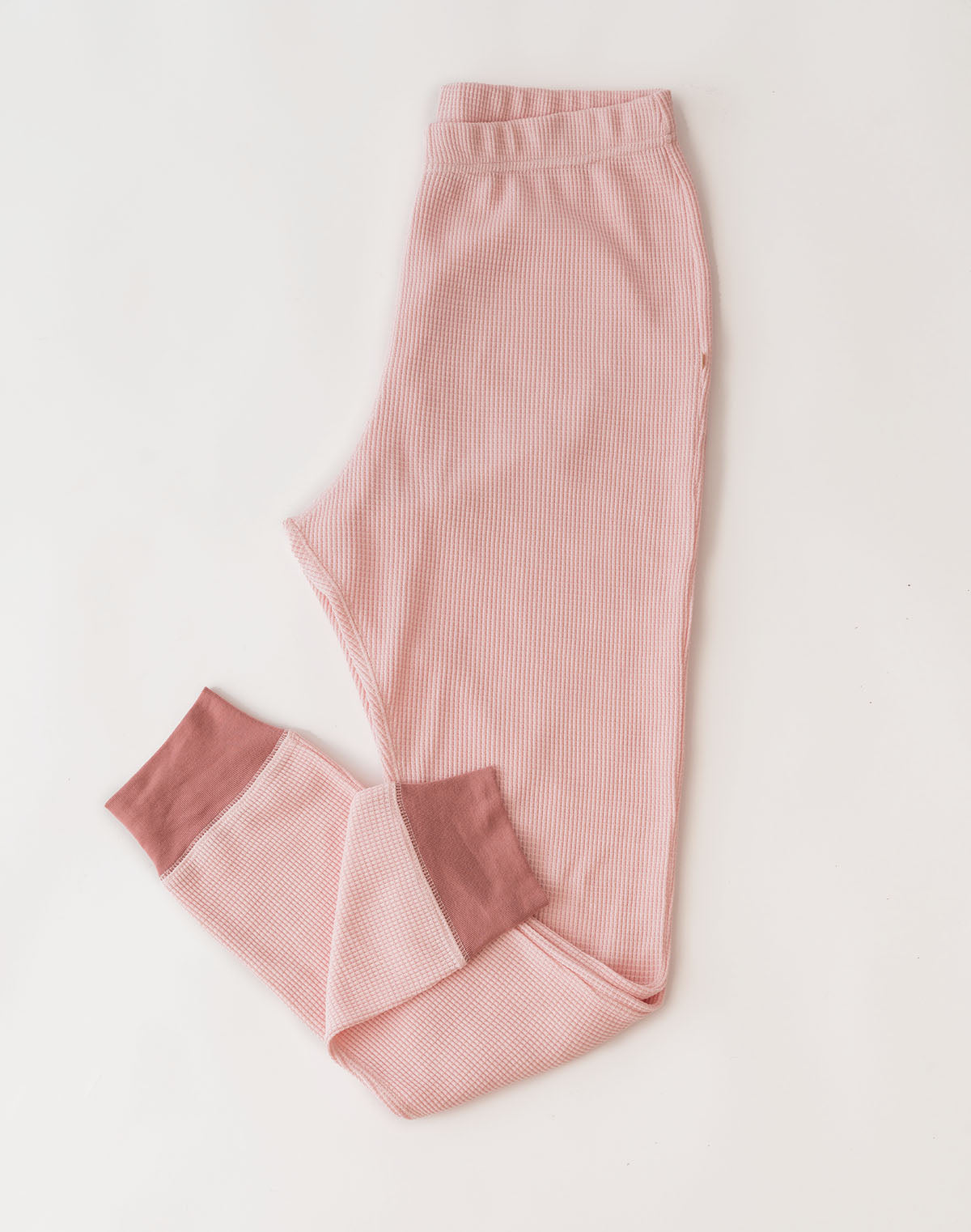 Noble Adult Organic Waffle Bottom in Powder Pink & Dusty Rose