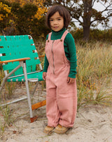 Noble Organic Overalls in Dusty Rose