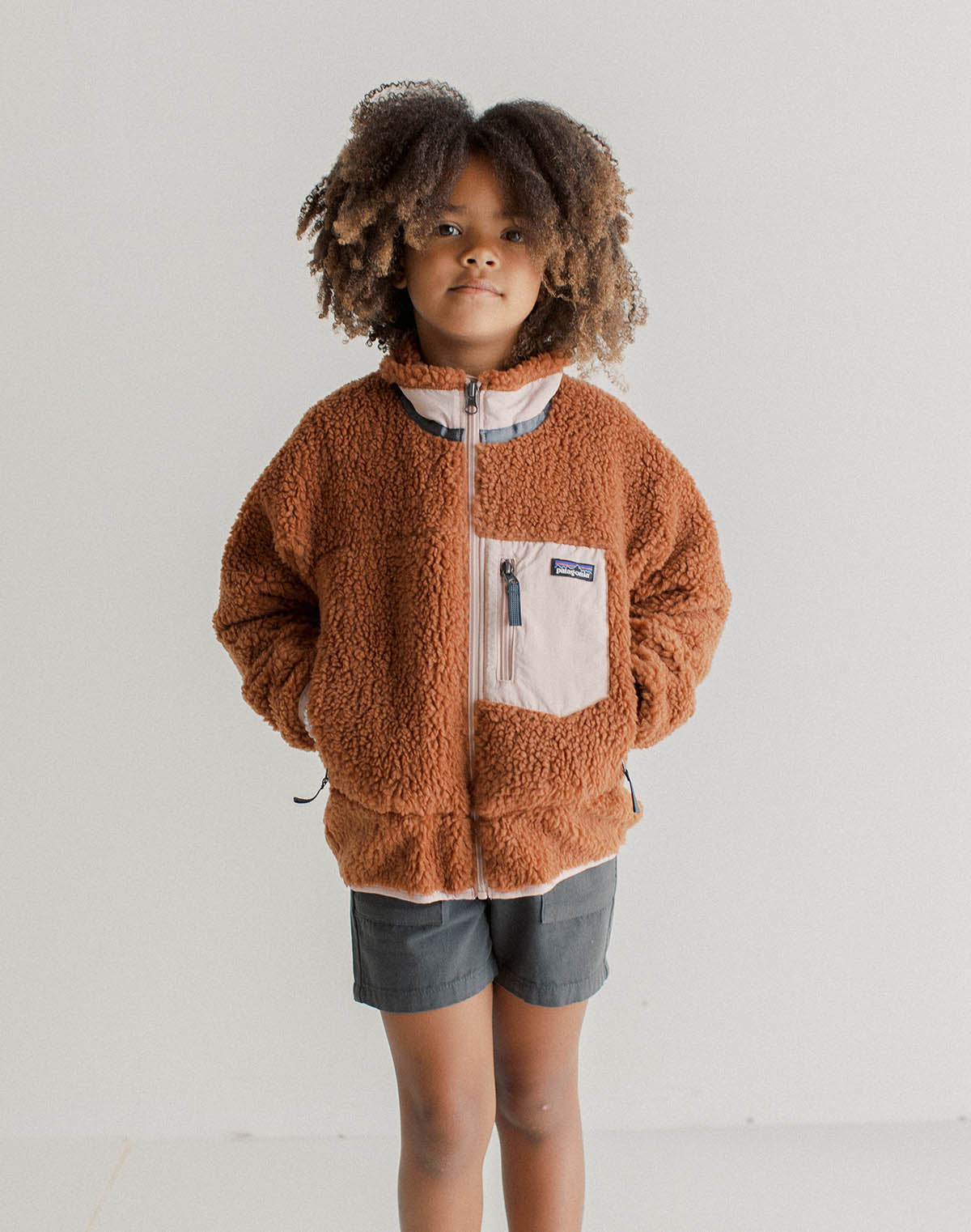 Patagonia Kids Retro-X® Fleece Jacket in Henna Brown